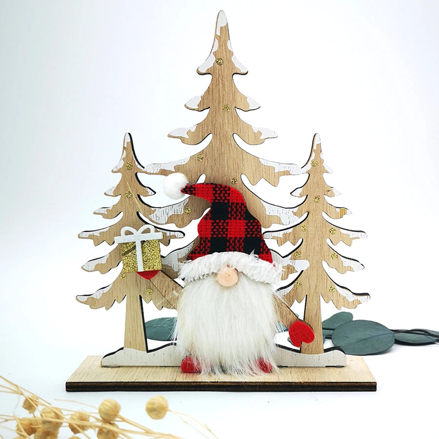 Figura decorativa de Navidad con gnomo personalizado y chocolatinas