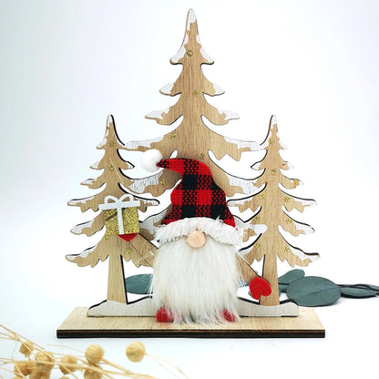 Figura decorativa de Navidad con gnomo personalizado y chocolatinas