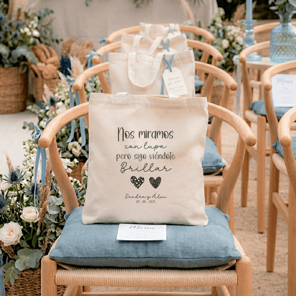 Bolsa Tela Personalizada Invitados - Totebag Celebración
