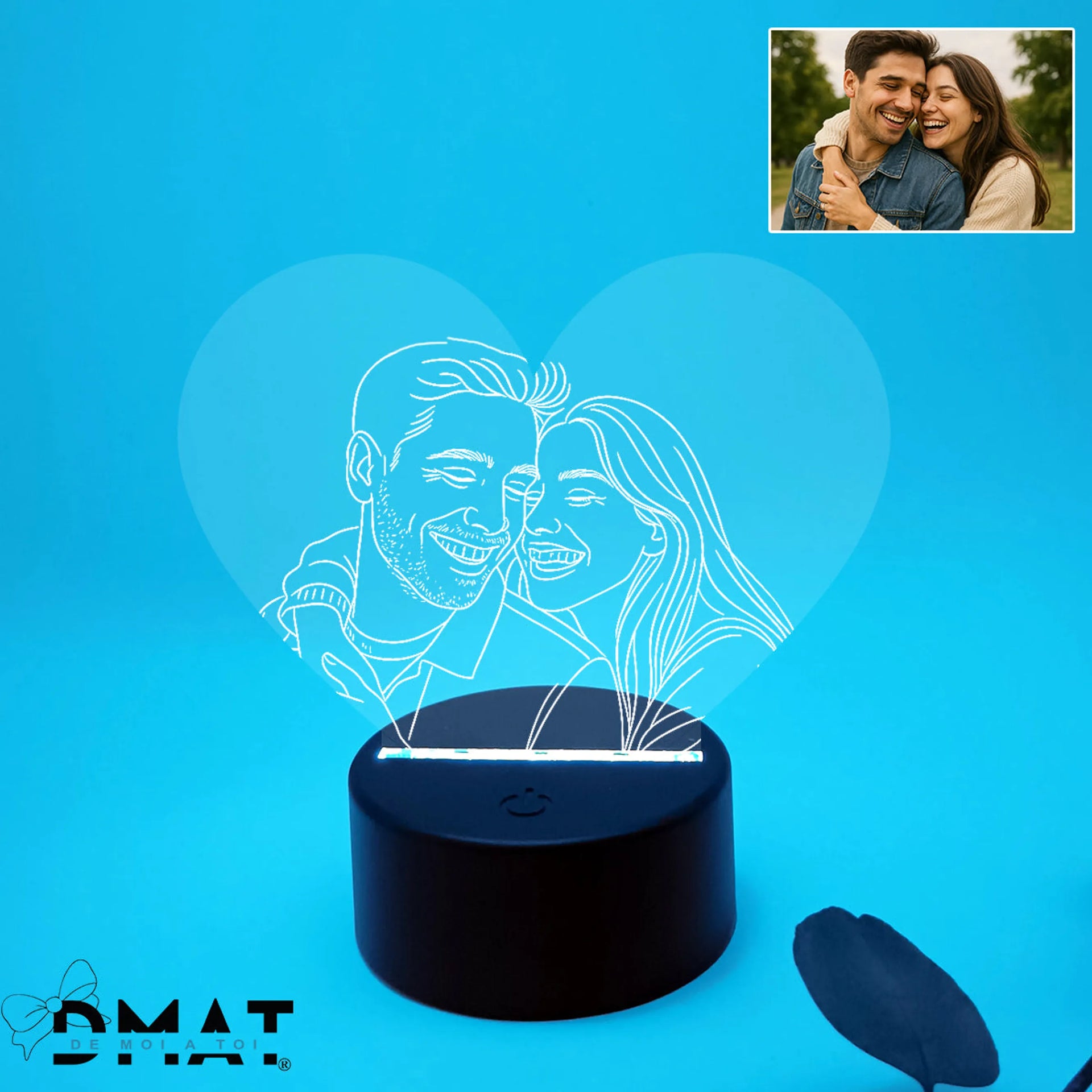 Lámpara personalizada con fotografía