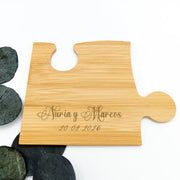 Regalo sostenible para boda o comunión – posavasos de bambú grabados