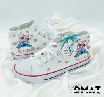 zapatillas personalizadas con nombre y dibujo de stitch - de moi à toi
