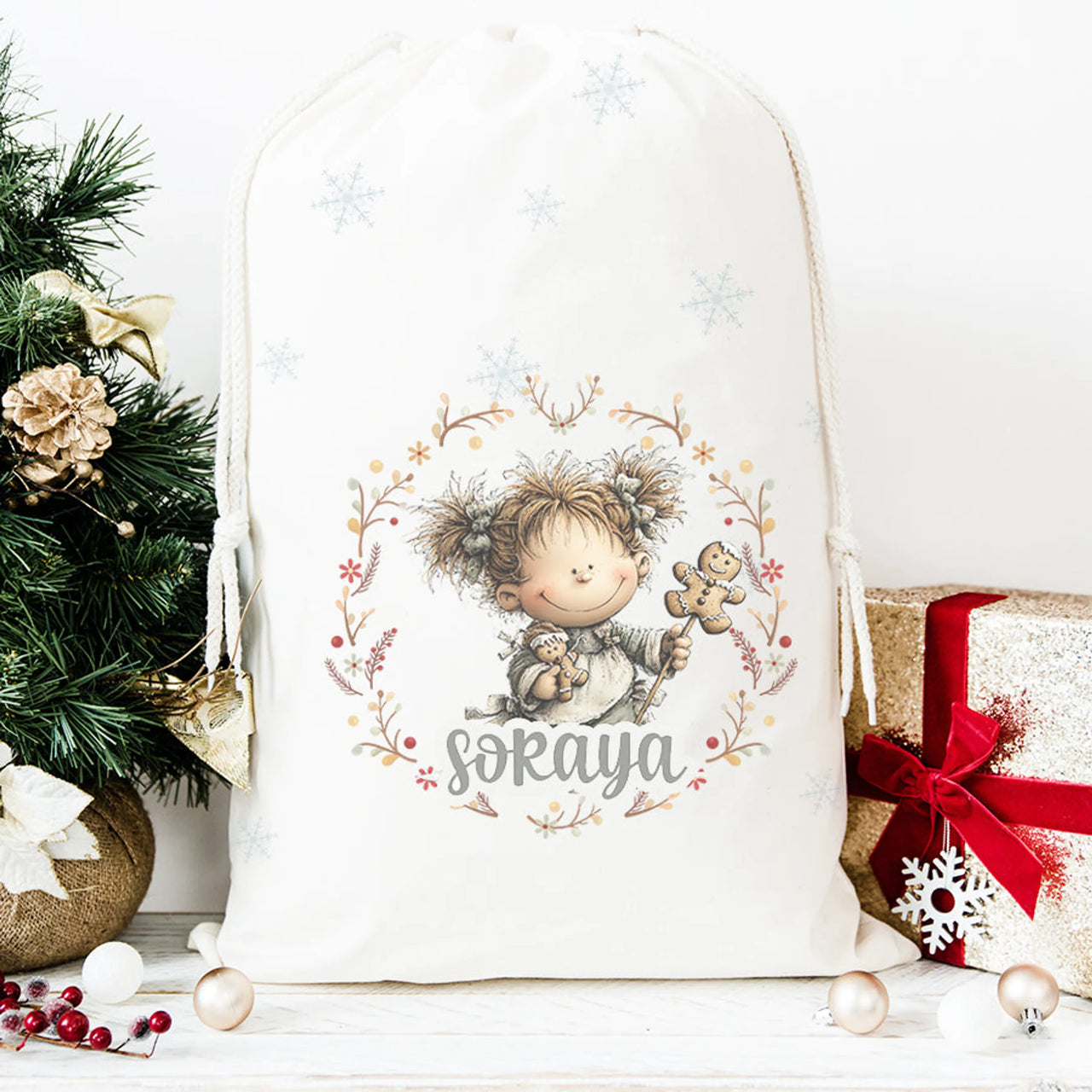 Saco de Navidad infantil personalizado –