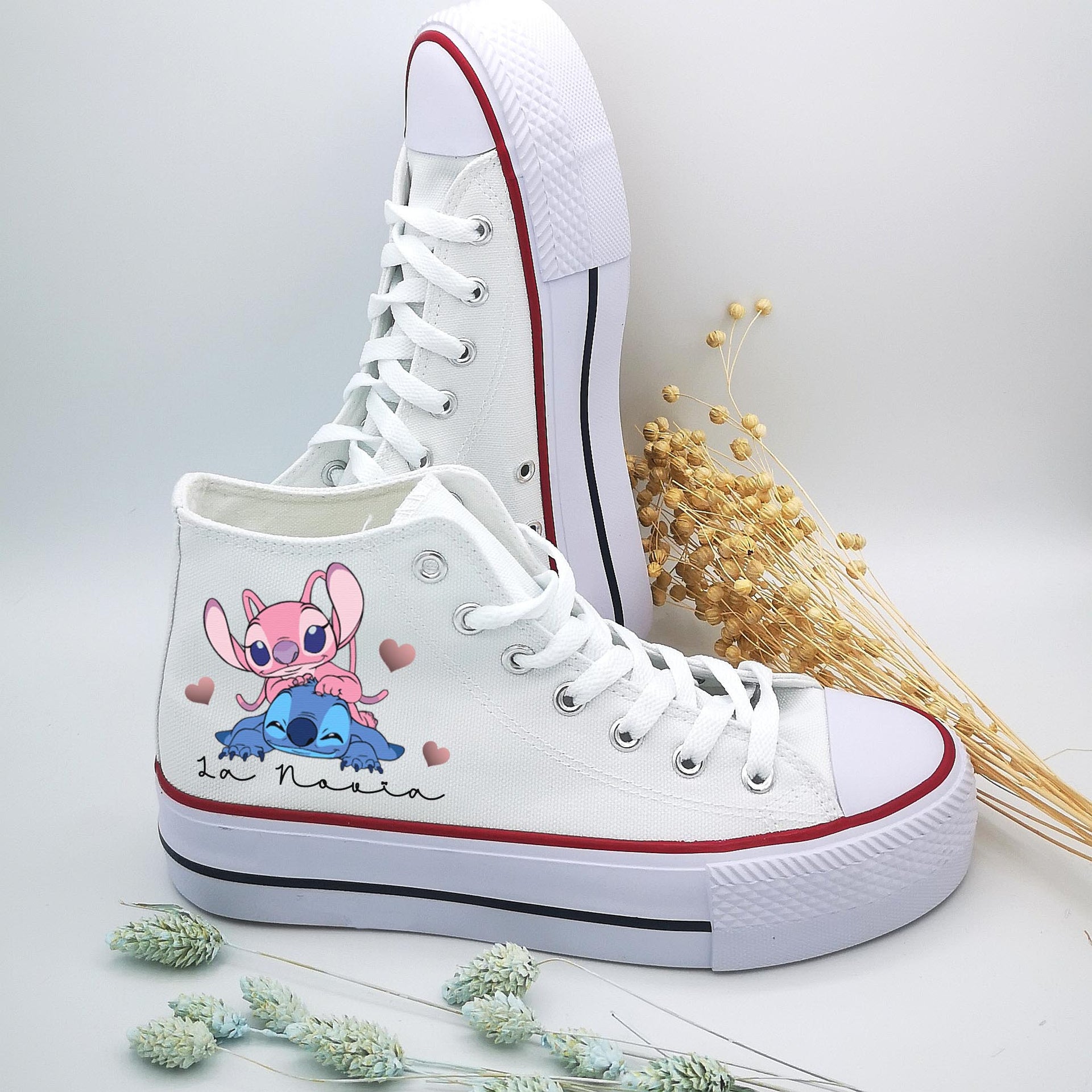 Zapatillas personalizadas Stitch para la novia - de moi a toi