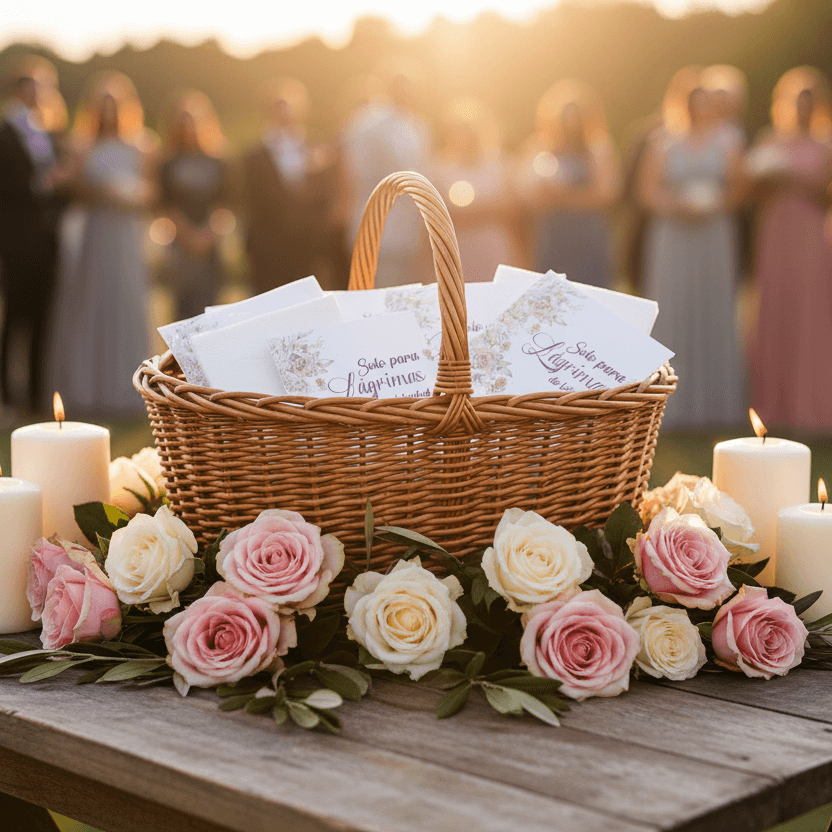 Pañuelos para ceremonia de boda personalizados