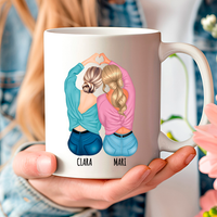 Taza mejores amigas como regalo de cumpleaños original