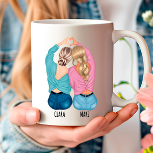 Taza mejores amigas como regalo de cumpleaños original