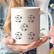 taza personalizada fútbol – jugadores y entrenador – De moi à toi  