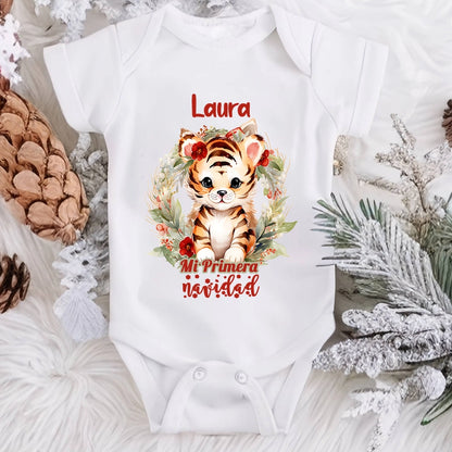 Body Mi Primera navidad- Animalitos (Diseños) -En estuche de regalo