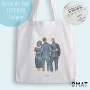 bolsa boda ilustración editable familiares y novios editor visual
