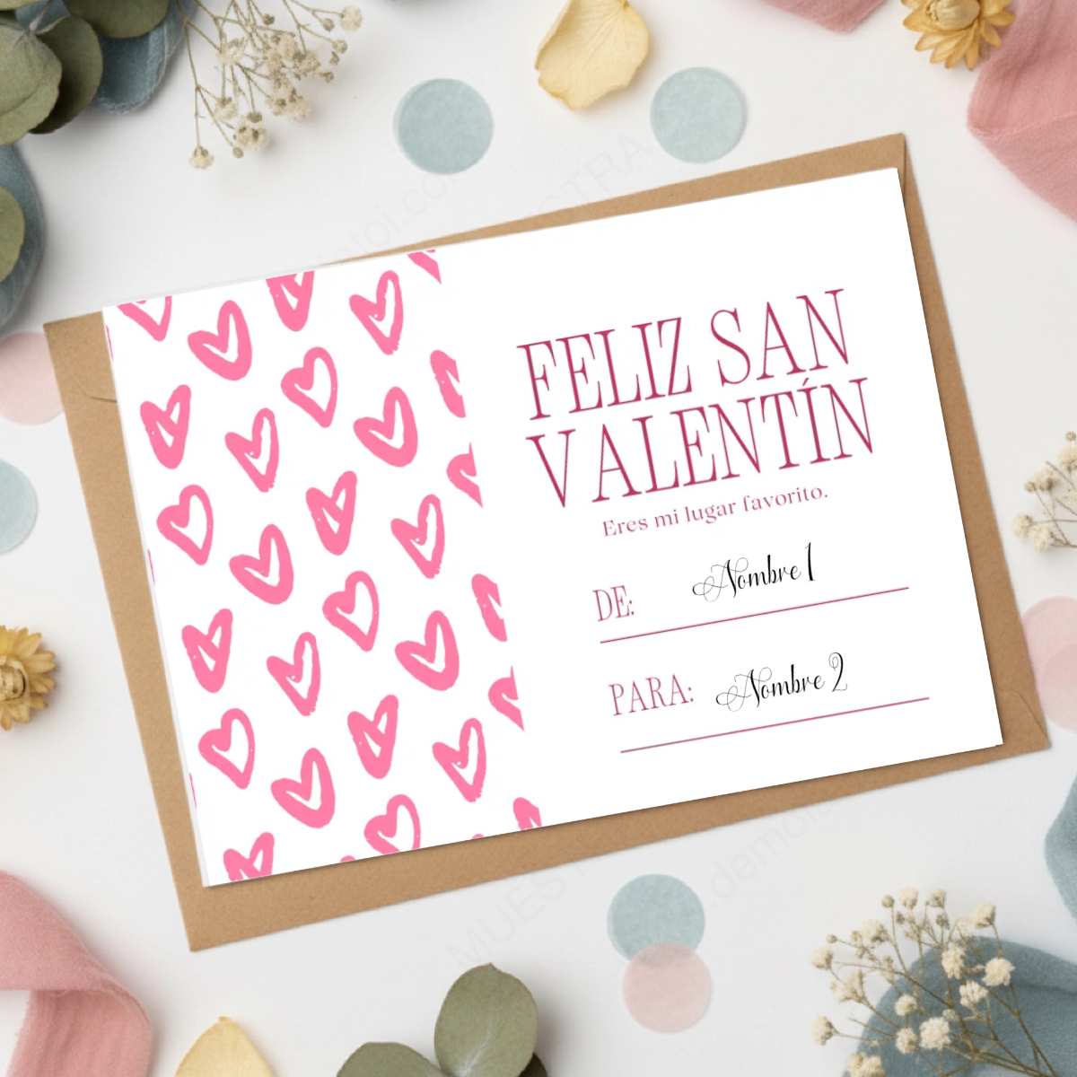 Tarjeta de regalo San Valentín