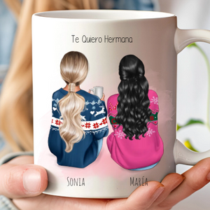 Regalo original para amigas y hermanas con ilustración personalizada