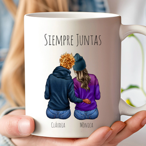 Ilustración personalizada amigas, hermanas y lesbianas como regalo original