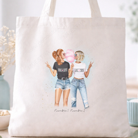 Totebag personalizada para regalar a amigas y hermanas
