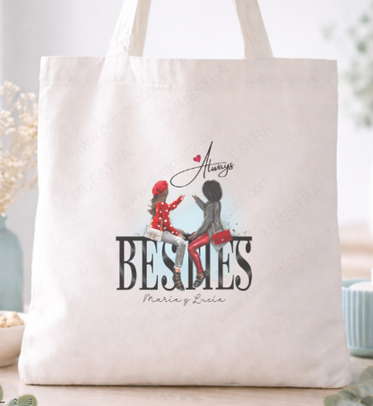 Totebag impresa como regalo original para Besties