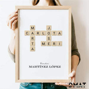 Regalos personalizados con diseño de scrabble