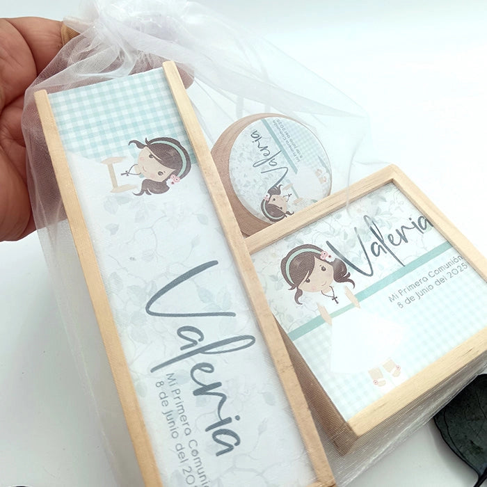 Set de juegos personalizados para invitados de comunión