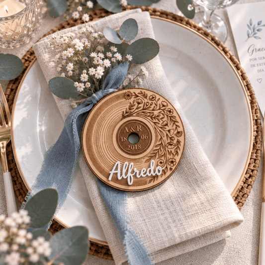 Marcasitio Premium Musical Personalizado para Boda