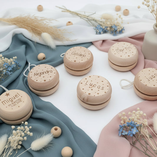 Yoyos personalizados como detalles de invitados niños