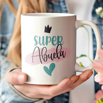 Taza personalizada para regalar a abuela - De moi a toi