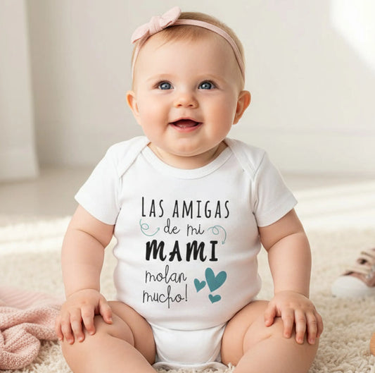 Body personalizado amigas de mami -En estuche de regalo