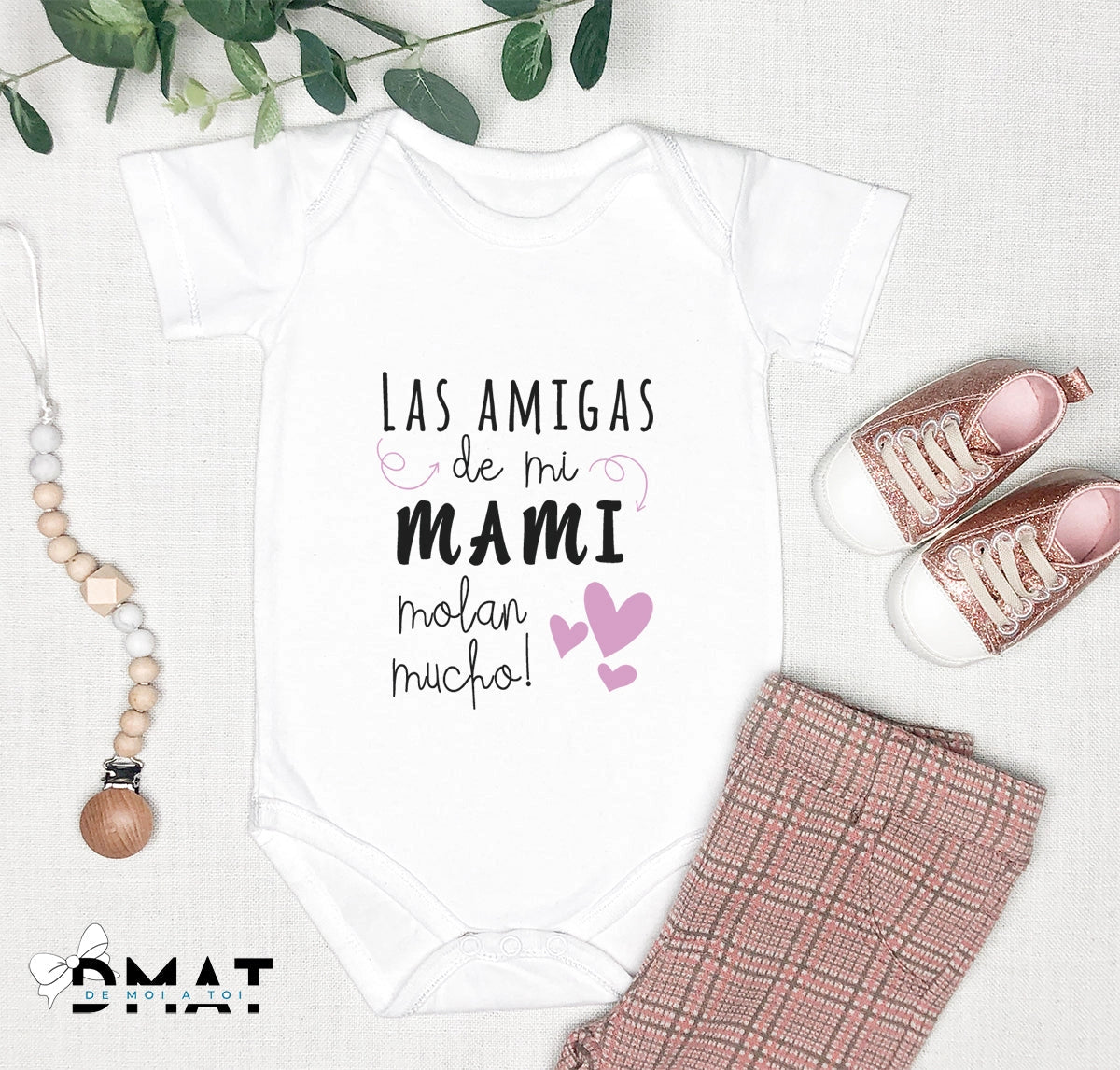 Body personalizado para amiga embarazada - De moi à toi