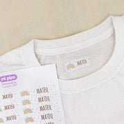 etiquetas ropa con nombre para ropa de colegio con diseños infantiles para niños 