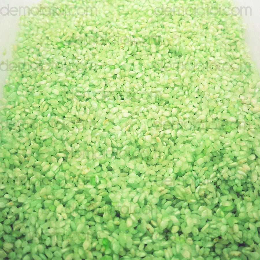 Arroz teñido para boda color verde