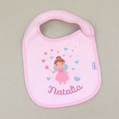 Babero con nombre personalizado para niño o niña, detalle original.