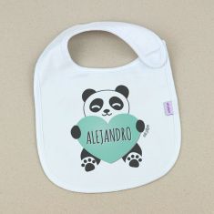 Baberos originales para bebés personalizados con nombre o inicial