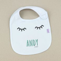 Pack de 2 Baberos de Tela Personalizados con Nombre – Diseño a elegir