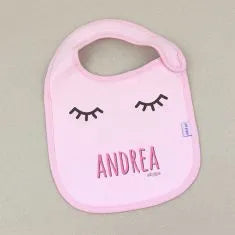 Baberos personalizados para bebés y niñas con nombre