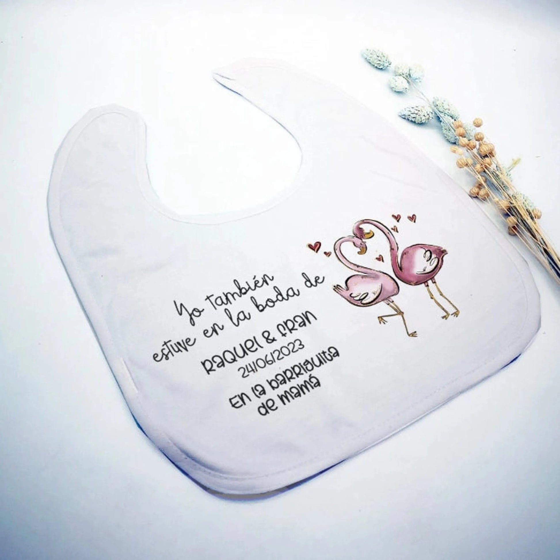 Babero Yo estuve en la boda - Animalitos (Diseños) - Regalo original personalizado - DE MOI À TOI