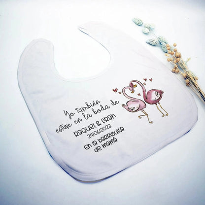Babero Yo estuve en la boda - Animalitos (Diseños) - Regalo original personalizado - DE MOI À TOI