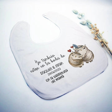 Babero Yo estuve en la boda - Animalitos (Diseños) - Regalo original personalizado - DE MOI À TOI