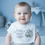 Babero Yo estuve en la boda - Animalitos (Diseños) - Regalo original personalizado - DE MOI À TOI