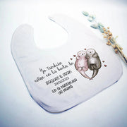 Babero Yo estuve en la boda - Animalitos (Diseños) - Regalo original personalizado - DE MOI À TOI