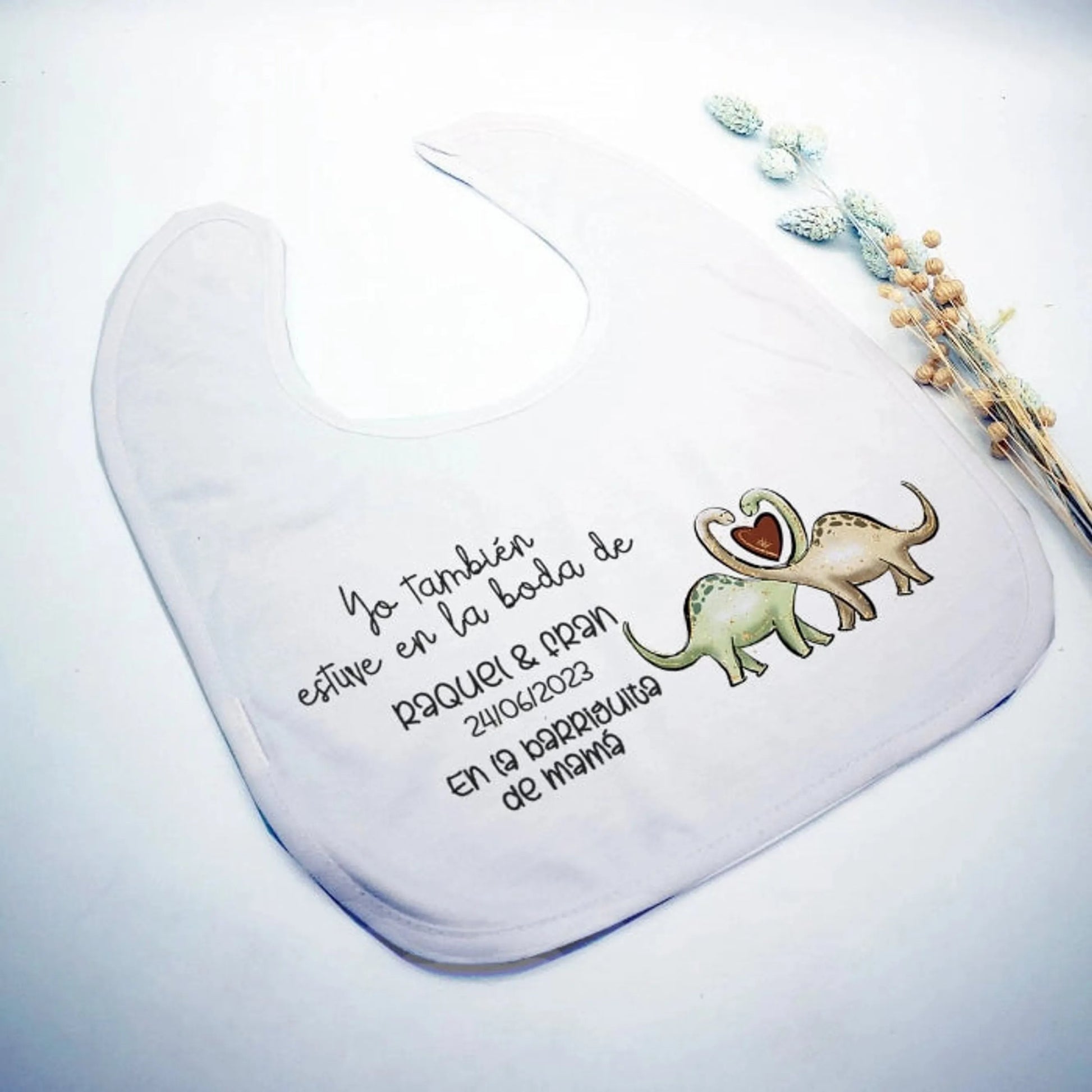 Babero Yo estuve en la boda - Animalitos (Diseños) - Regalo original personalizado - DE MOI À TOI