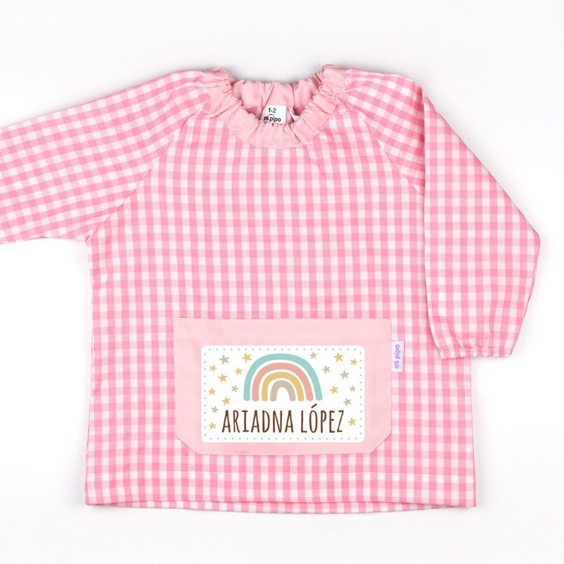 Babi Infantil Personalizado ARCOIRIS con nombre bordado (Colores)