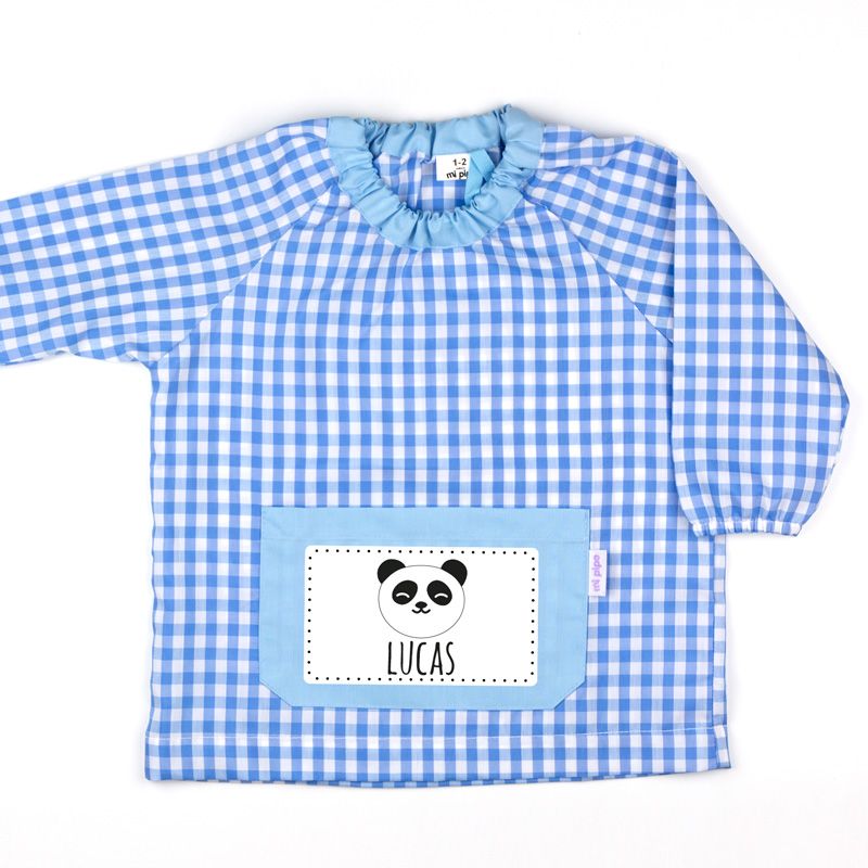 Babi Infantil Personalizado PANDA con nombre bordado (Colores)