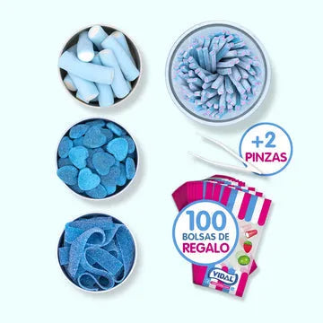 Pack ahorro golosinas candy bar - Azul baby