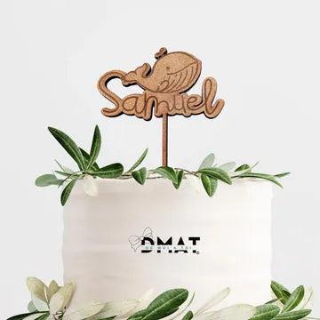 Topper tarta madera personalizado