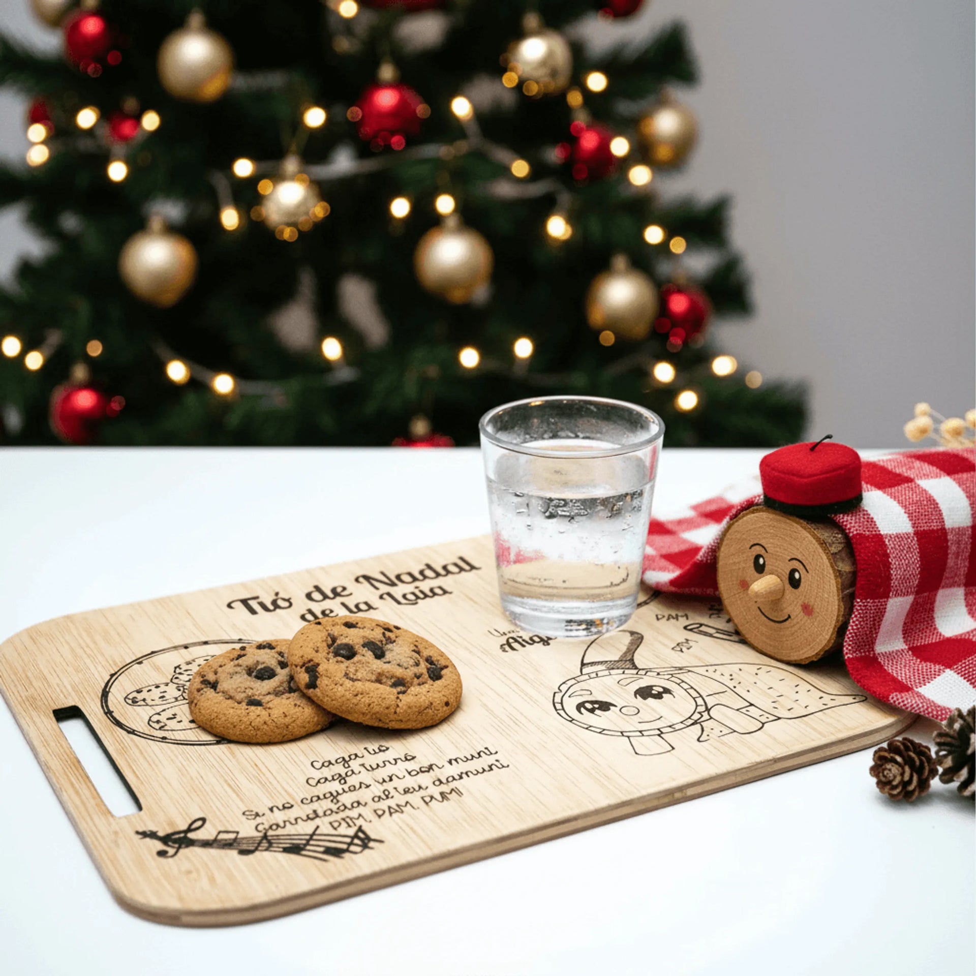 bandeja Cagatió personalizada – regalo original de Navidad – De moi à toi  