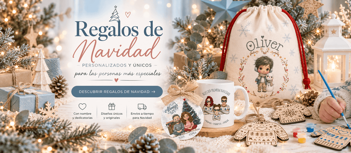 Banner regalos de Navidad personalizados · De Moi à Toi