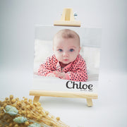 Regalo de bautizo personalizado con foto de bebé - de moi a toi
