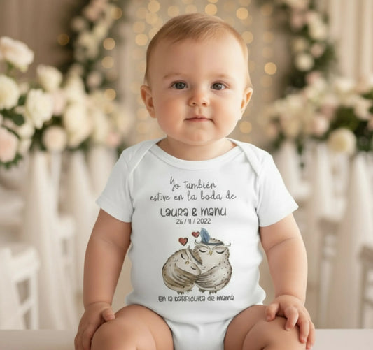 Body Yo estuve en la boda - Animalitos (Diseños) - Regalo original personalizado - DE MOI À TOI