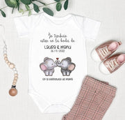 Body Yo estuve en la boda - Animalitos (Diseños) - Regalo original personalizado - DE MOI À TOI