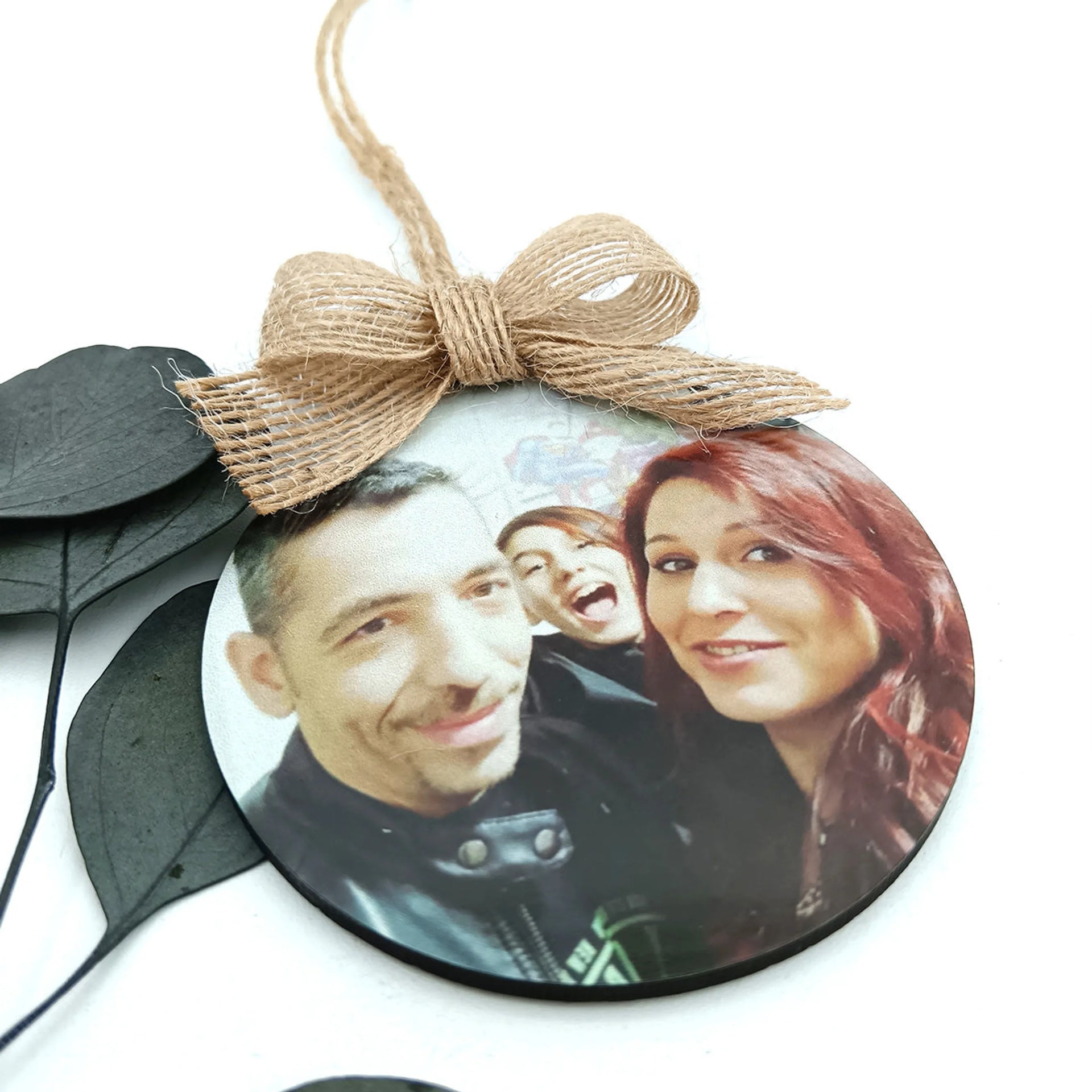 Bola de Navidad de madera personalizada con fotografía HD – De moi à toi