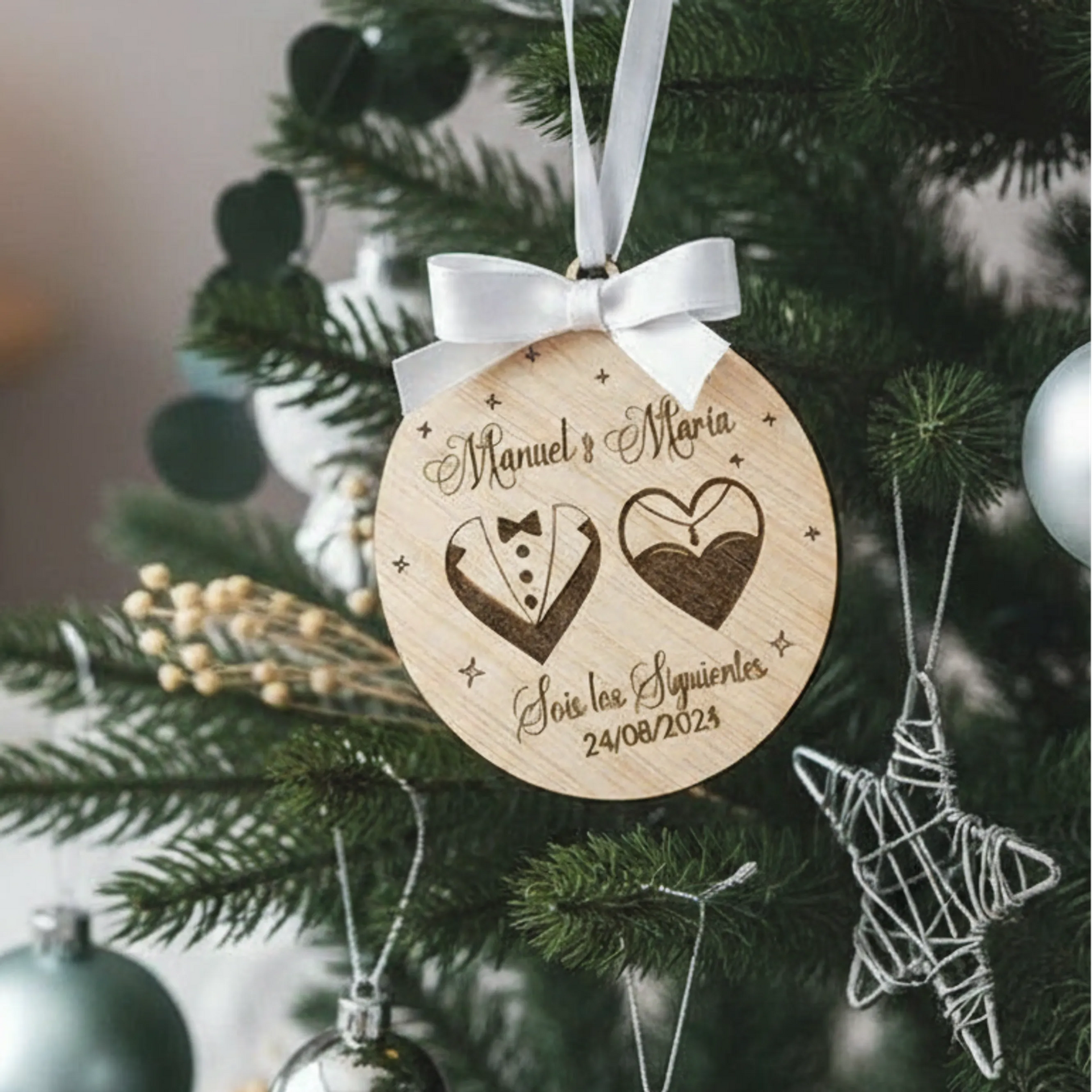 Bola de navidad parejas sois los siguientes - de moi a toi