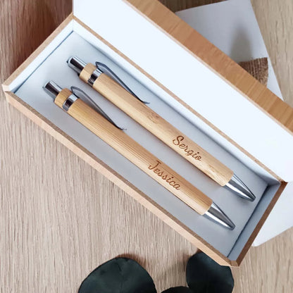 Bolígrafos personalizados para testigos de boda - De moi a toi
